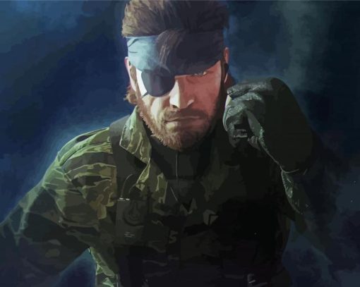 Solid Snake Character Paint By Number