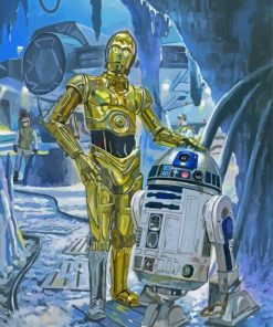 Star Wars Droids Art Paint By Number