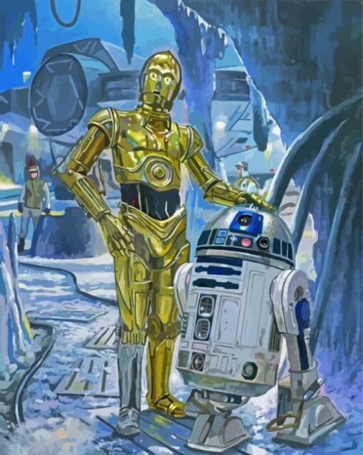 Star Wars Droids Art Paint By Number