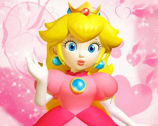 Super Mario Princess Paint By Number