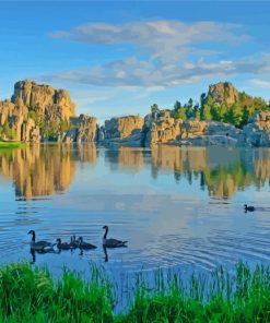 Sylvan Lake Nature Paint By Number