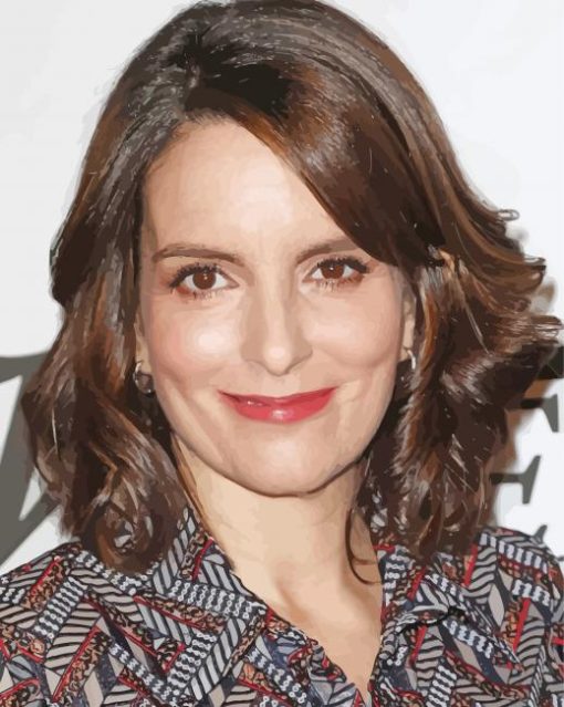 Tina Fey Actress Paint By Number