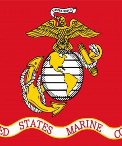 Usmc Logo Paint By Number