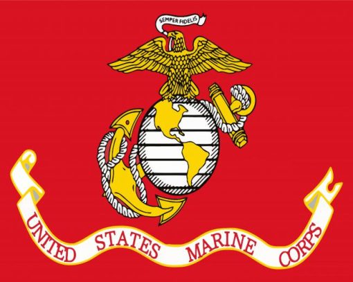 Usmc Logo Paint By Number