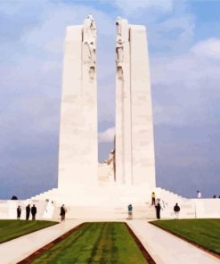 Vimy Ridge Face Historical Monument Paint By Number