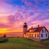 West Quoddy Head Light At Sunset Paint By Number