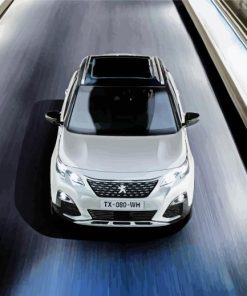 White Peugeot 3008 Paint By Number