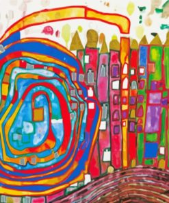 Who Has Eaten All My Windows By hundertwasser Paint By Number