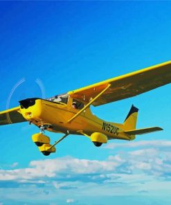 Yellow Cessna Aircraft Paint By Number