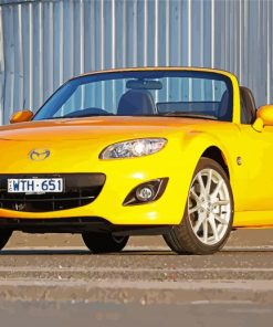 Yellow Mazda Mx5 Mk1 Paint By Number