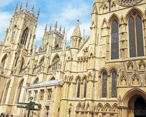 York Minster Castle Paint By Number