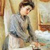 Young Girl Ironing Paint By Number