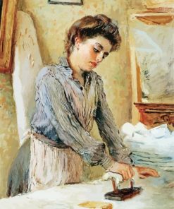 Young Girl Ironing Paint By Number