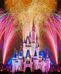 Aesthetic Disney Fireworks Paint By Number