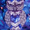 Aesthetic Purple Owl Illustration Paint By Number