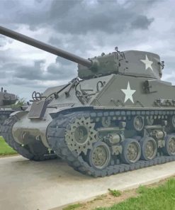 Aesthetic Sherman Tank Paint By Number