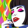 Artistic Woman Smoking Paint By Number