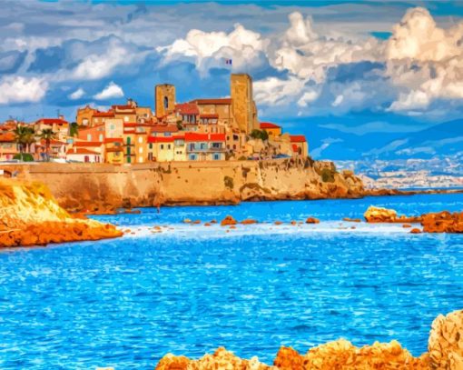 Antibes France Seascape Paint By Number