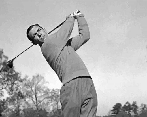 Ben Hogan Golf Player Paint By Number