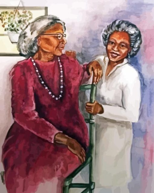 Black Old Friends Paint By Number