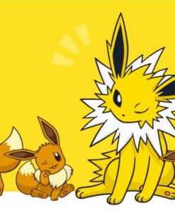 Cute Jolteon Pokemon Paint By Number