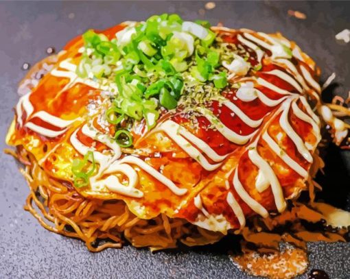 Japanese Okonomiyaki Paint By Number