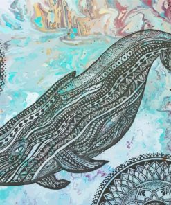 Mandala Whale Art Paint By Number