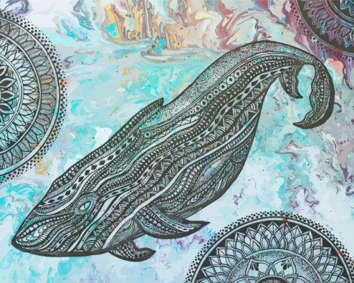 Mandala Whale Art Paint By Number