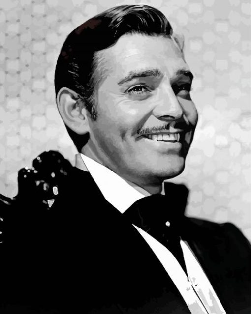 Monochrome Rhett Butler Paint By Number