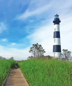 Nags Head Bodie Island Lighthouse Paint By Number