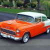 Orange Chevrolet 1955 Paint By Number