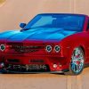 Red Chevy Chevelle Paint By Number