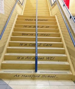 School Stairs Paint By Number