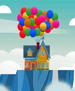 Up House Cartoon Paint By Number