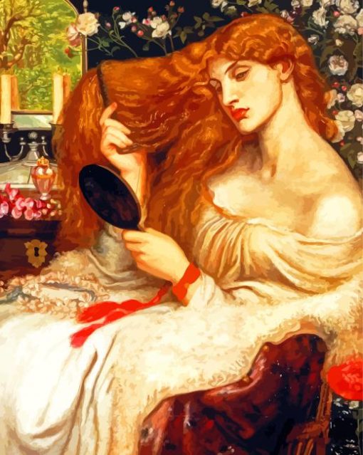 Vintages Woman Pre Raphaelites Paint By Number