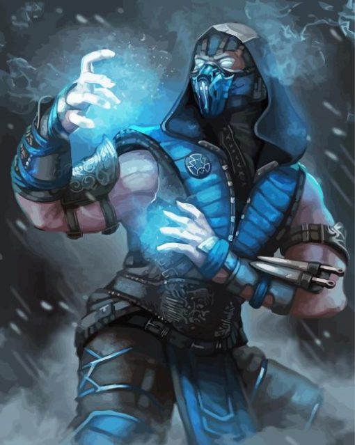 Warrior Sub Zero Paint By Number