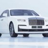 White Roll Royce Paint By Number