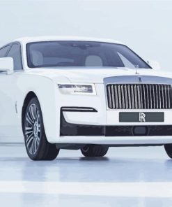 White Roll Royce Paint By Number