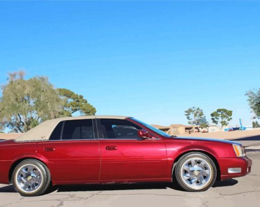 2001 Cadillac Red Paint By Number