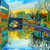 Abstract London Canal Paint By Number