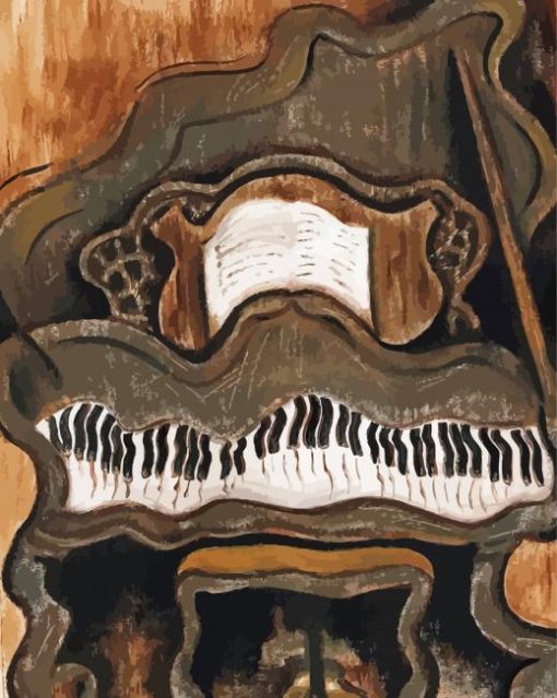 Abstract Piano Art Paint By Number