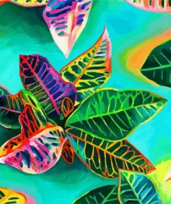 Abstract Plants Art Paint By Number