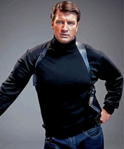 Actor Nathan Fillion Paint By Number