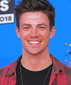 Actor Grant Gustin Paint By Number