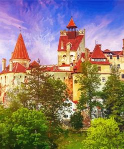 Aesthetic Dracula Castle Building Paint By Number