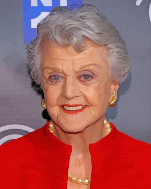 Angela Lansbury Smiling Paint By Number