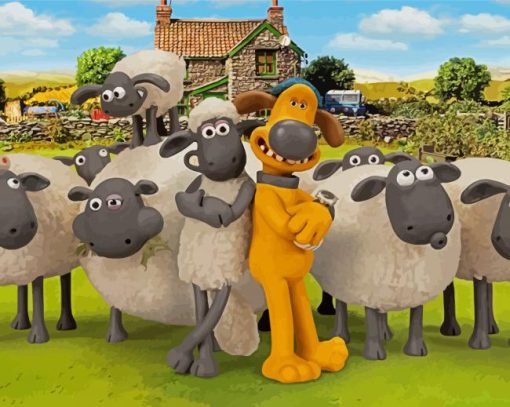 Animated Movie Shaun The Sheep Paint By Number