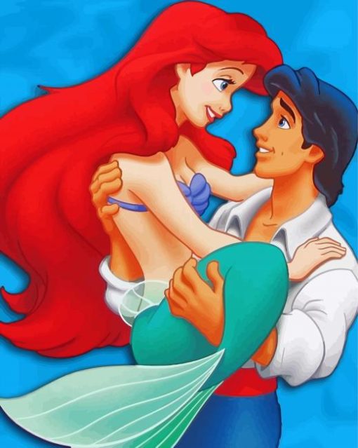 Ariel And Eric Couple Paint By Number