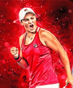 Ashleigh Barty Player Art Paint By Number