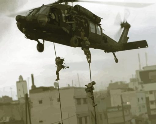 Black Hawk Down Poster Paint By Number